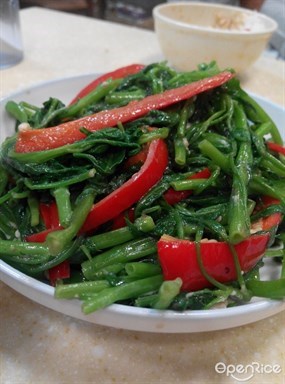 紅椒絲腐乳炒通菜 - 油麻地的湖南三味館