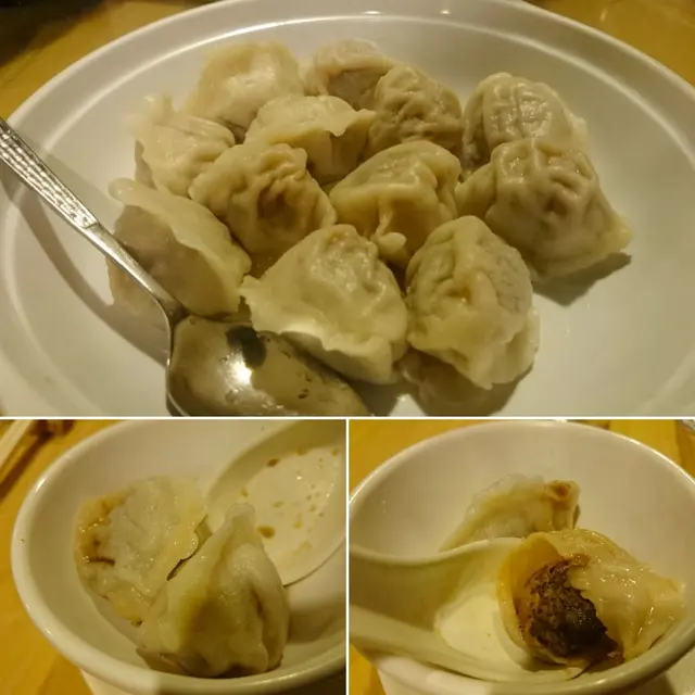 本應屬於點心類,竟然排在第三道上菜,那刻反應確是有些「O 咀」,幸好味道還是可以,叫了兩打之下,勝在皮薄而質感柔韌,至於肉裡的羊肉餡,亦是帶點羊味,就是未夠羊羶,整體只屬中上水準而已。