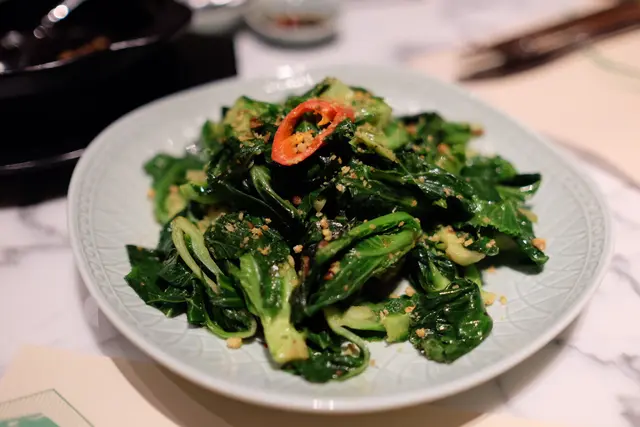 馬來盞炒椰菜苗