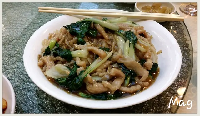肉絲炒河
