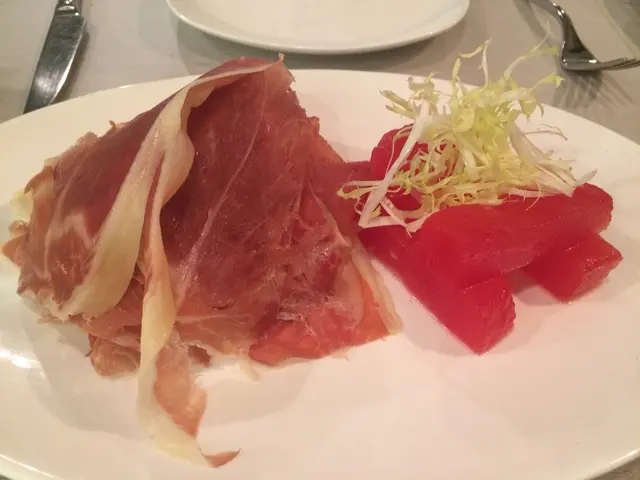 ham with spicy watermelon