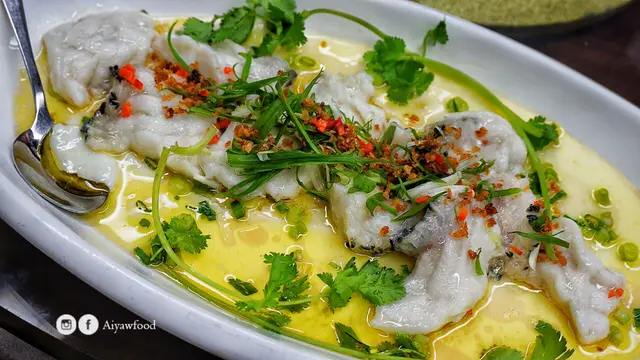 花雕蛋白蒸龍躉球