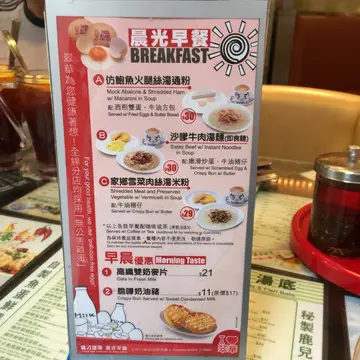 早餐餐牌