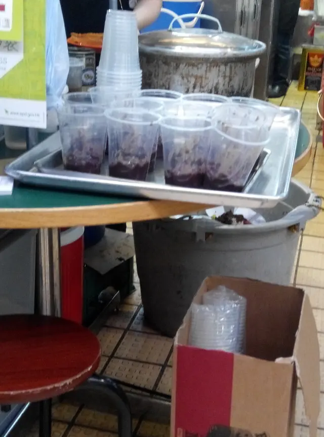 預先準備好了的紅豆蓉