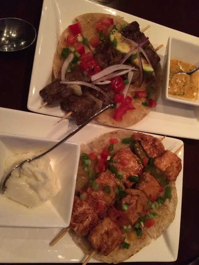 lots of chicken and lamb dishes