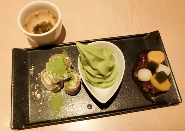 抹茶大福卷伴抹茶軟雪糕