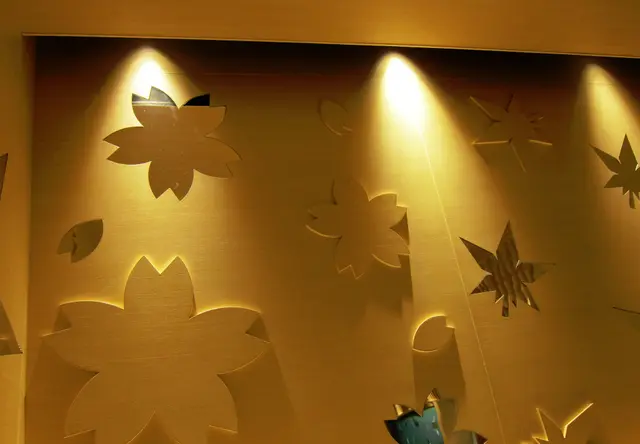 櫻花形狀的裝潢