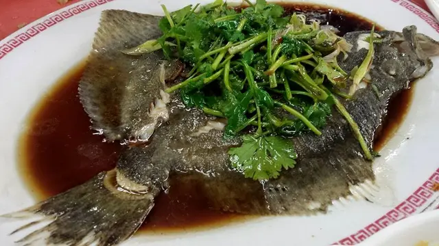 steamed turbot with 陈皮