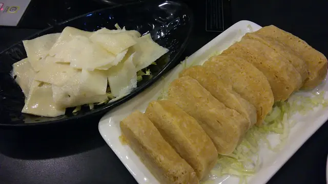 蜂巢豆腐,牛黄喉