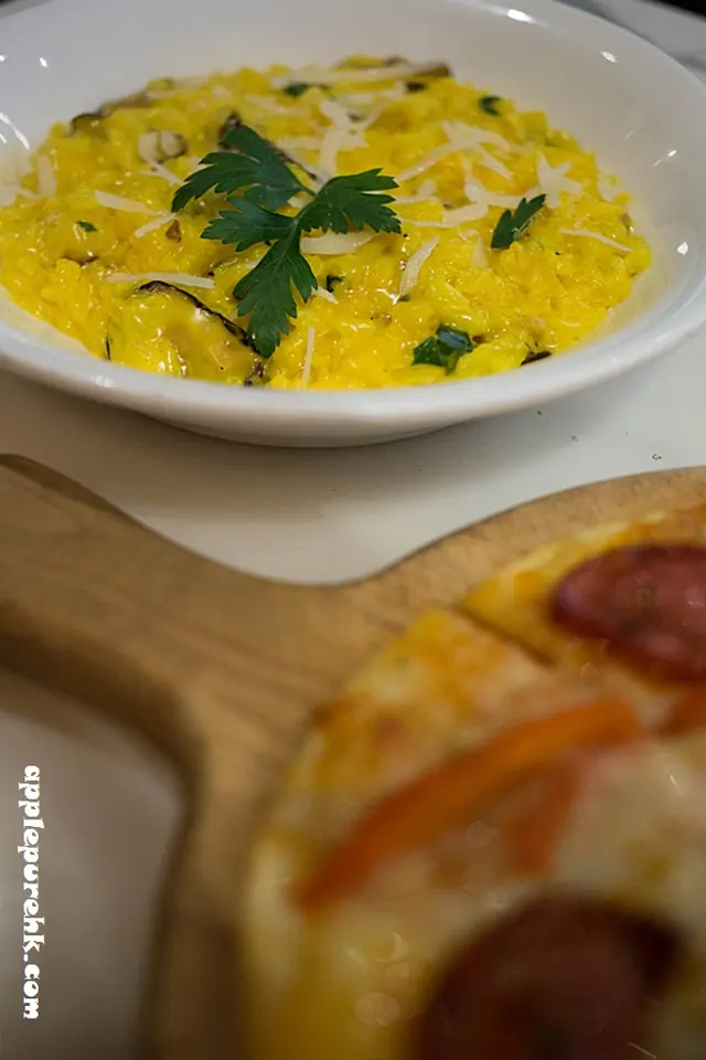 番紅花磨菇Risotto