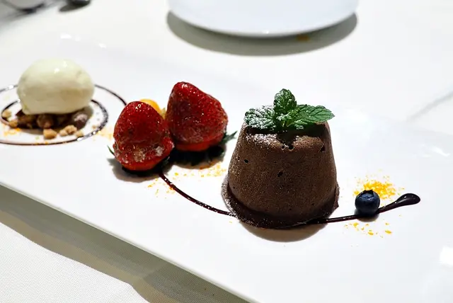 朱古力心太軟伴雪糕