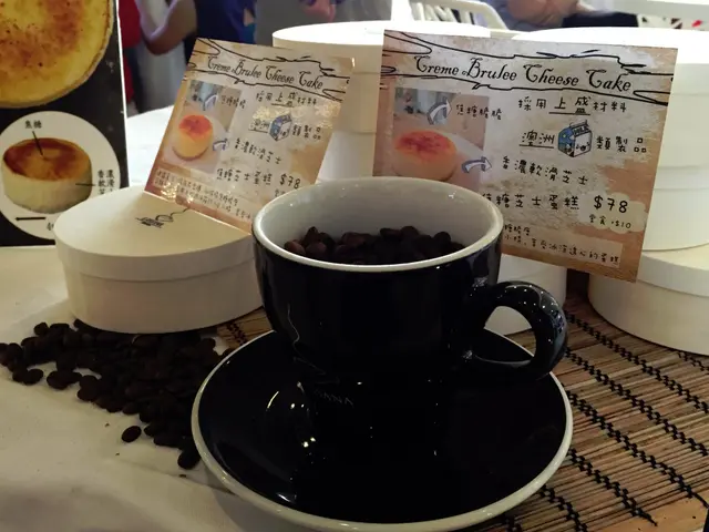 焦糖芝士蛋糕的陳列