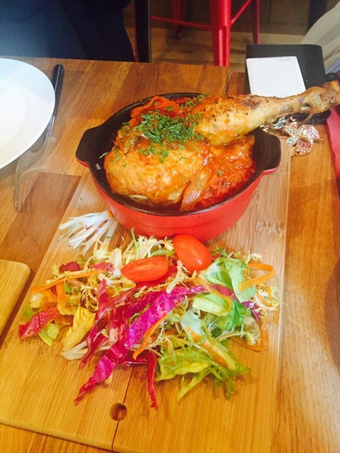 braised chicken with saladhk$ 120