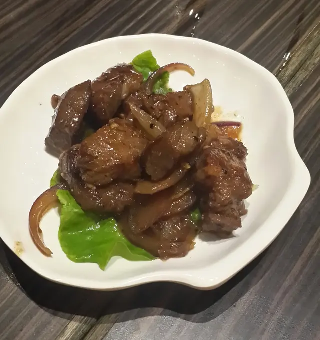 鐵板雪花牛柳粒