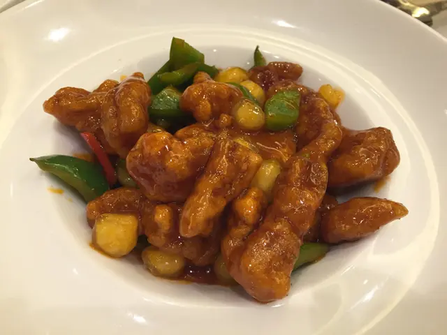 沒有太多粉, 肉質ok ! 而且很喜歡逞半透明狀的馬碲, 很彈牙! 但是吃不到拔絲石榴的味道