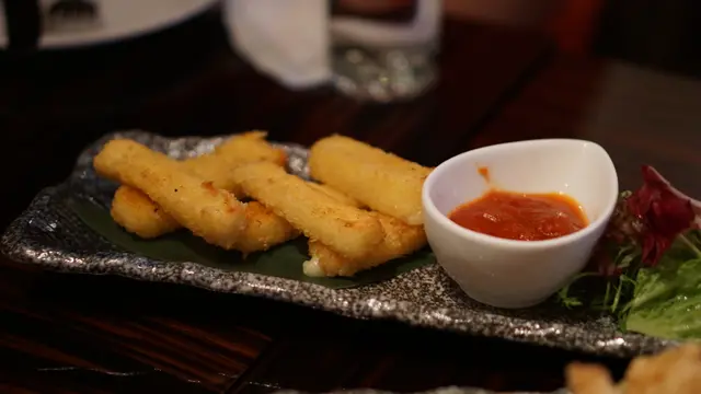 美式香脆芝士條配田園蕃茄醬