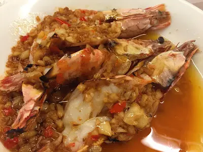 香蒜辣椒炸大蝦