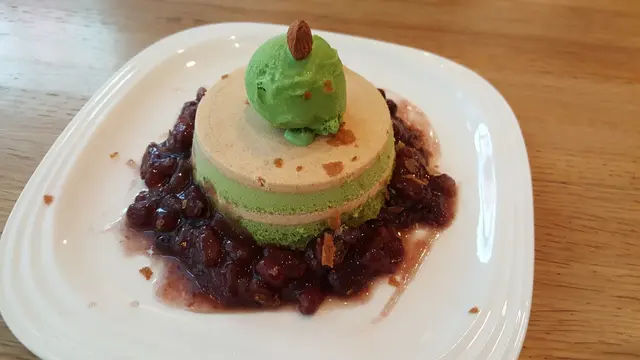 红豆綠茶木槺布甸