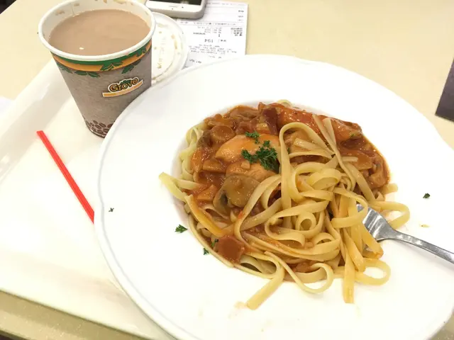 雞肉與煙肉的配搭加上蕃茄汁，正。杯餐飲，OMG。