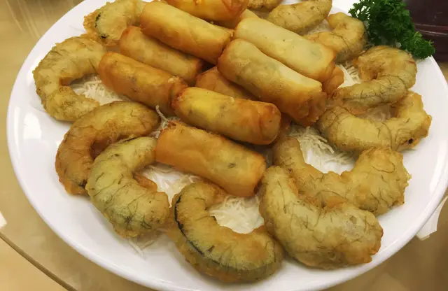 炸南瓜併芝士卷