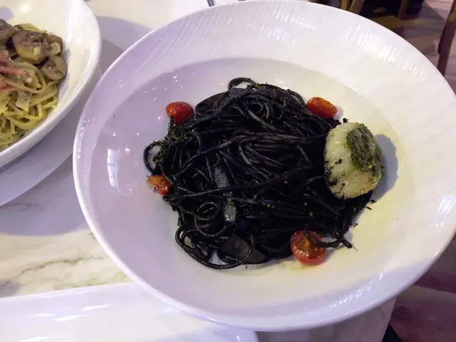 北海道珍寶帶子墨魚汁意大利麵