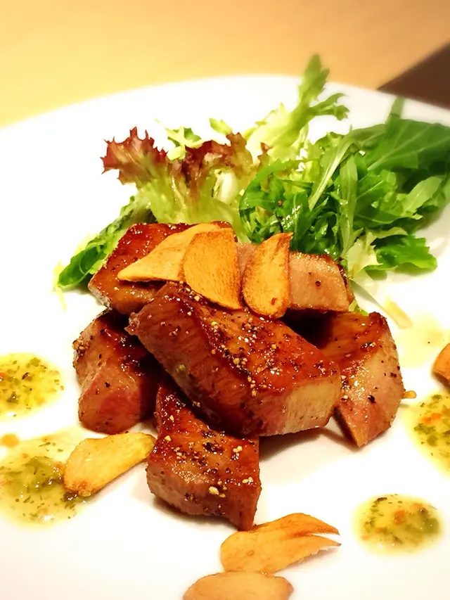 香煎蒜片厚切牛舌