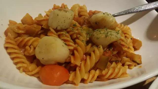 Ratatouille Fusilli with Scallop