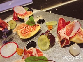 Iberico Ham with Figs - 灣仔的Cima Fine Dining Bar