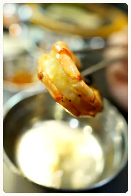 新鮮的大蝦燒過後, 肉質更是鮮甜彈牙, 選料不錯!