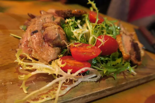 Roast Duck Breast Salad with a special Yuzu Dressing