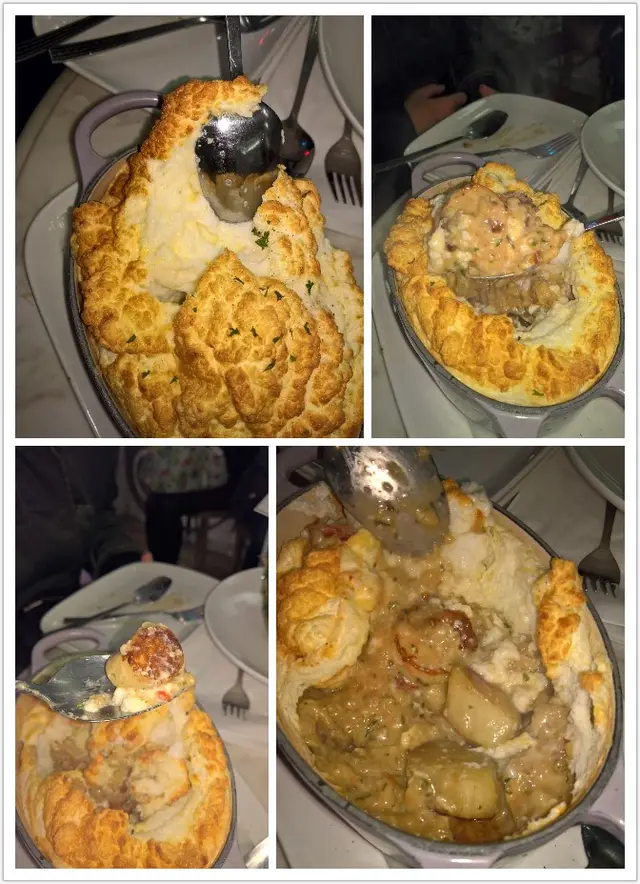 梳乎芝士海蝦帶子焗飯