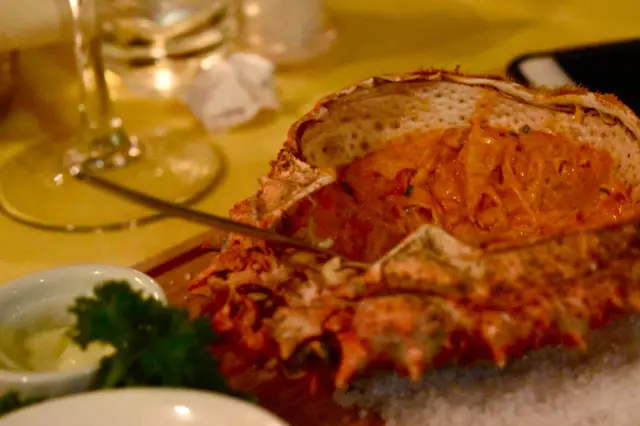 Spider crab ''Txangurro'' stuffed in the Basque way