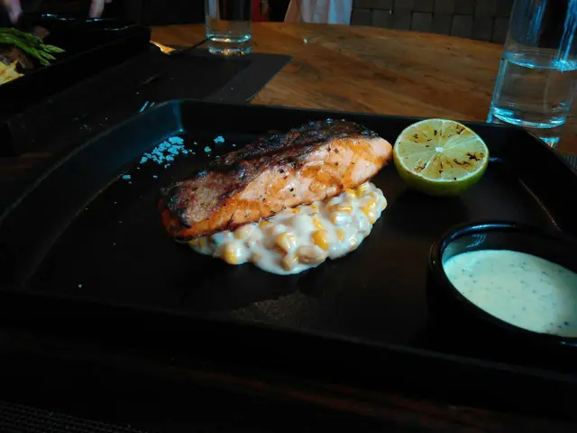 Grilled Salmon 6oz Béarnaise, Roasted Corn