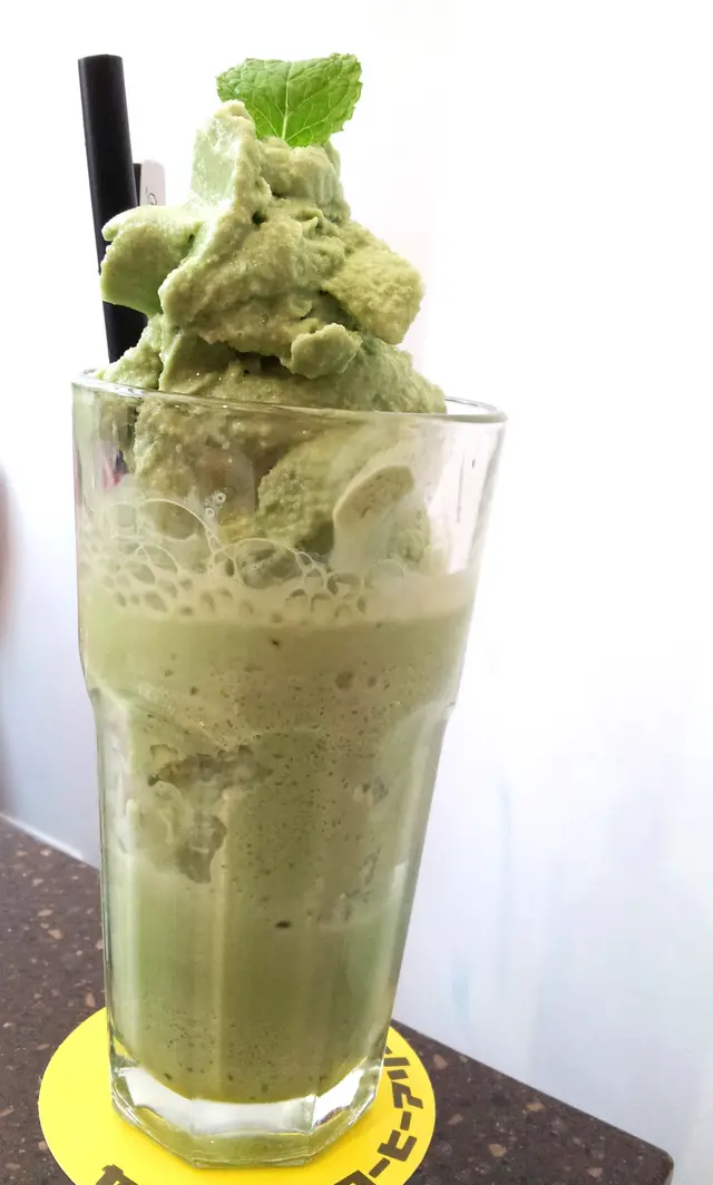 宇治抹茶牛奶冰沙