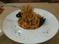 香草茄汁炒扁意粉