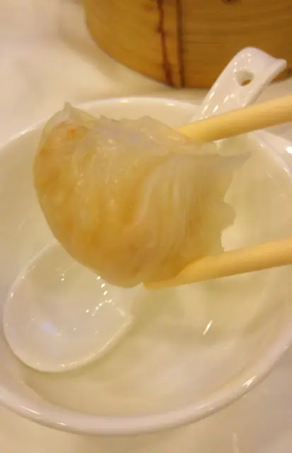 蝦餃皮薄, 透視到內裡滿滿的蝦餡