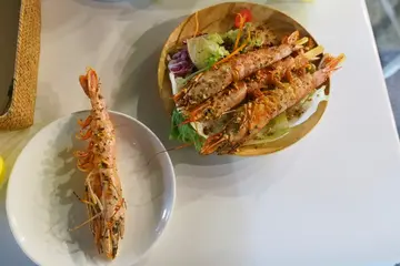 盐烧阿根廷红虾串