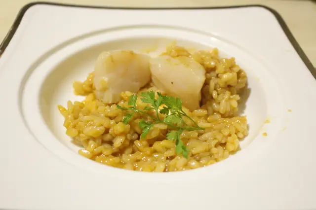 北海道帶子龍蝦汁意大利飯