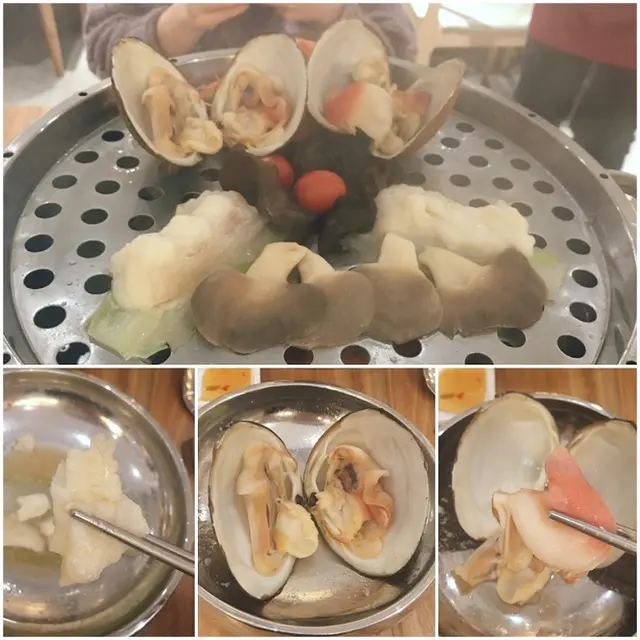 花尾龍𧄌, 北寄貝, 黑木耳, 車厘茄及秀珍菇