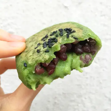 绿茶红豆烧饼
