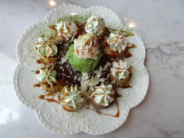 北海道紅豆配綠茶雪糕窩夫