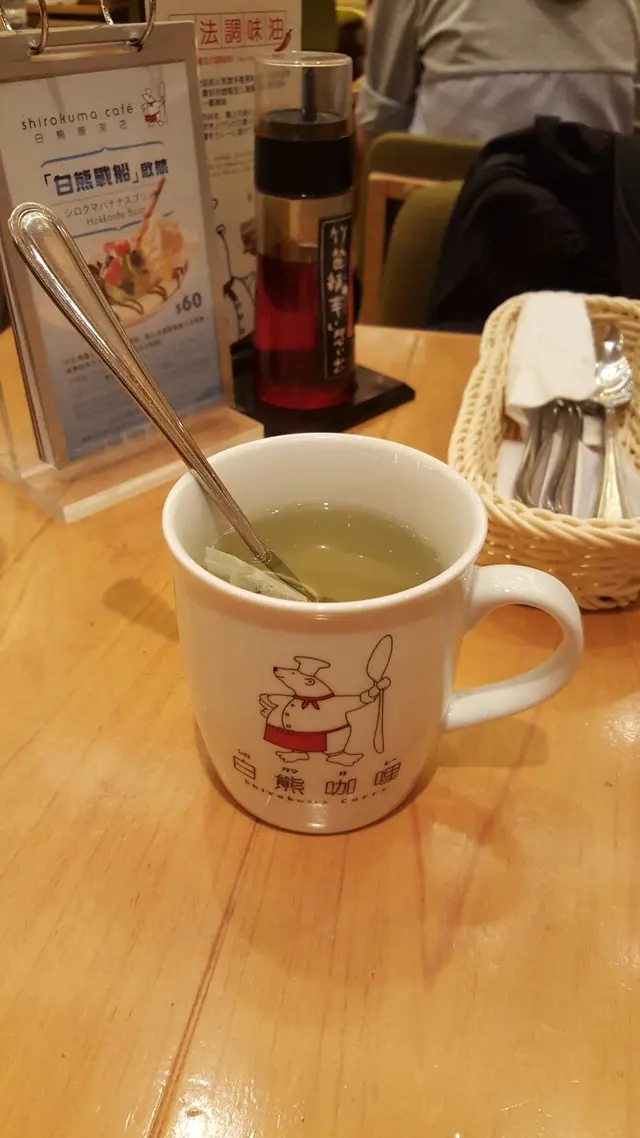 set menu熱綠茶