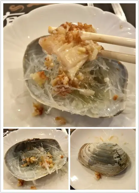 肉質的爽口彈牙充滿咀嚼感,鮮甜味美;用了薑蓉調味,不但能辟除腥味,也能提升象拔蚌的鮮味