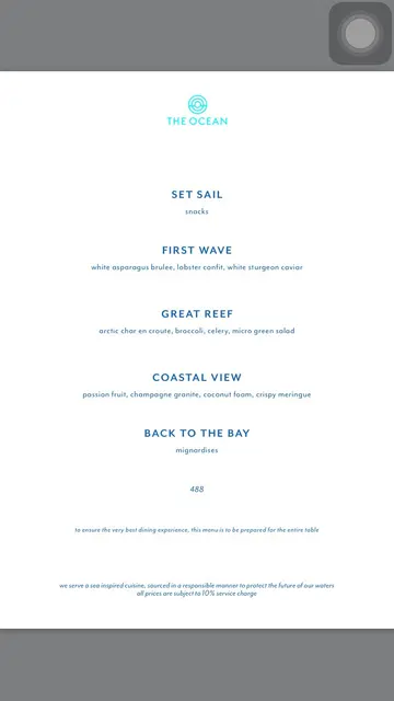 Weekday lunch set menu