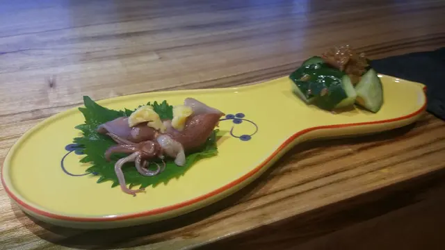 螢光魷魚、味噌青瓜