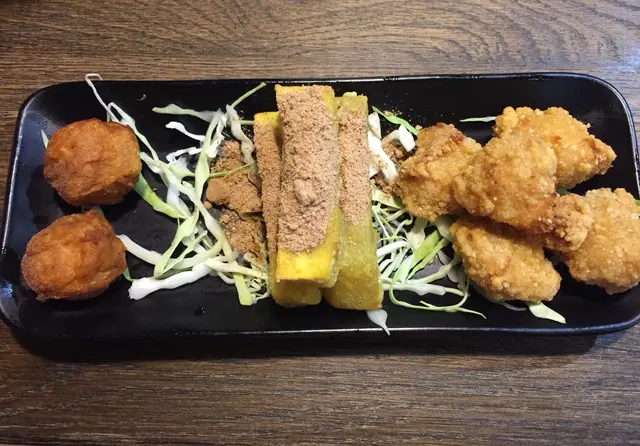 鹽酥雞,脆薯同埋花枝丸,花枝丸好好味,細妹特別鍾意食脆薯~