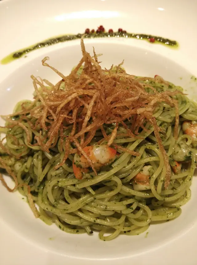 羅勒醬鮮蝦意粉