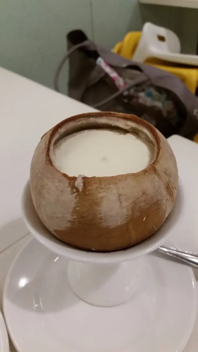 熱椰皇蛋白燉奶