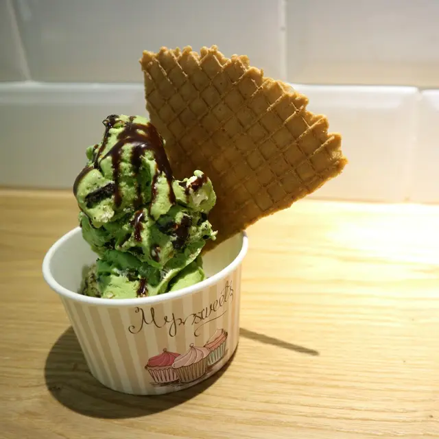 綠茶雪糕炒爆谷OREO+朱古力醬