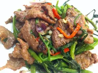 椒絲腐乳通菜炒牛肉